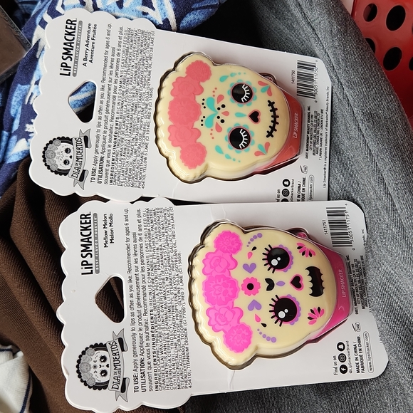 Dia De Los Muertos Lip Smacker Lot of 2 Mellow Melon A Berry Adventure - Picture 2 of 4